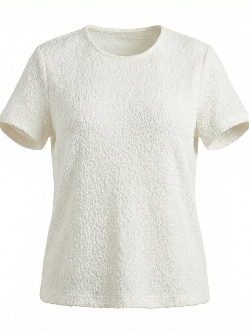 Talbots‎ Embroidered Blouse Women's Short Sleeve Rayon Nylon Ivory Size XL Lined